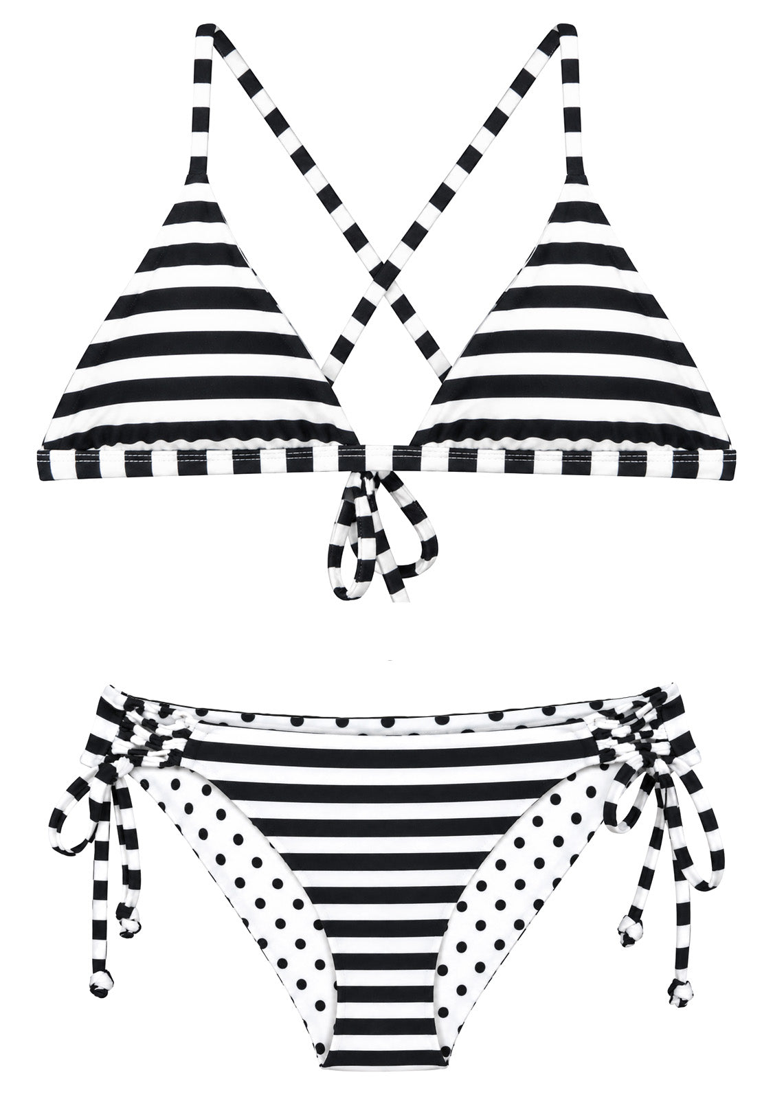 MONACO BLACK | 2-PIECE | TRIANGLE STYLE