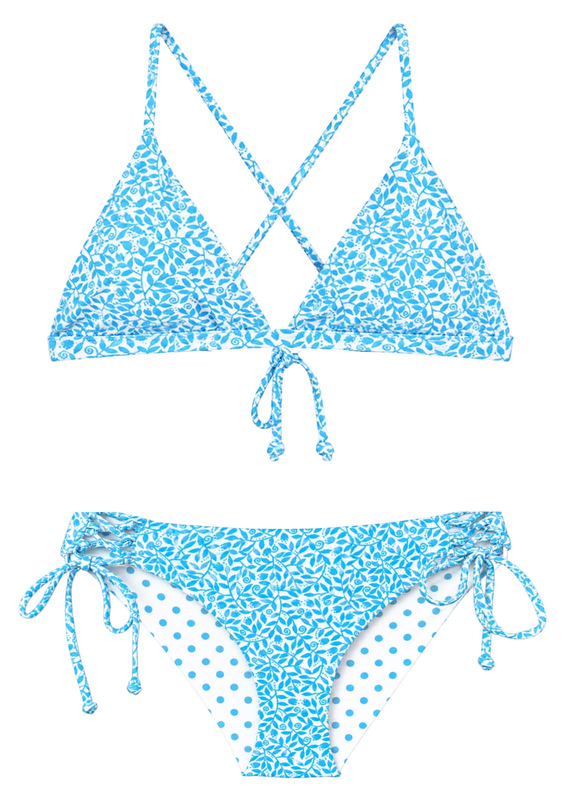 MIRA BLUE | 2-PIECE | TRIANGLE STYLE