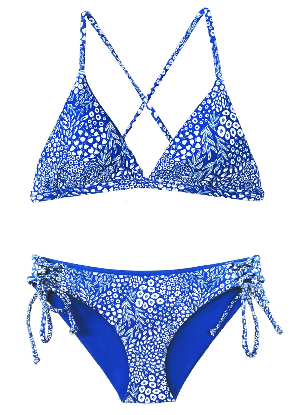 CORAL | 2-Piece | Triangle Style | Blue