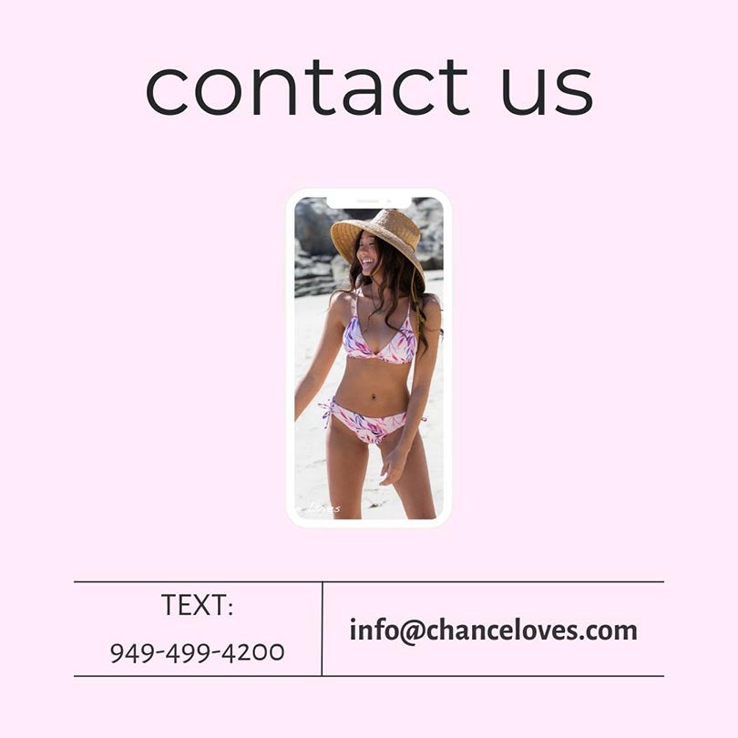 Contact Chance Loves Swimwear and Apparel | Questions and Concerns