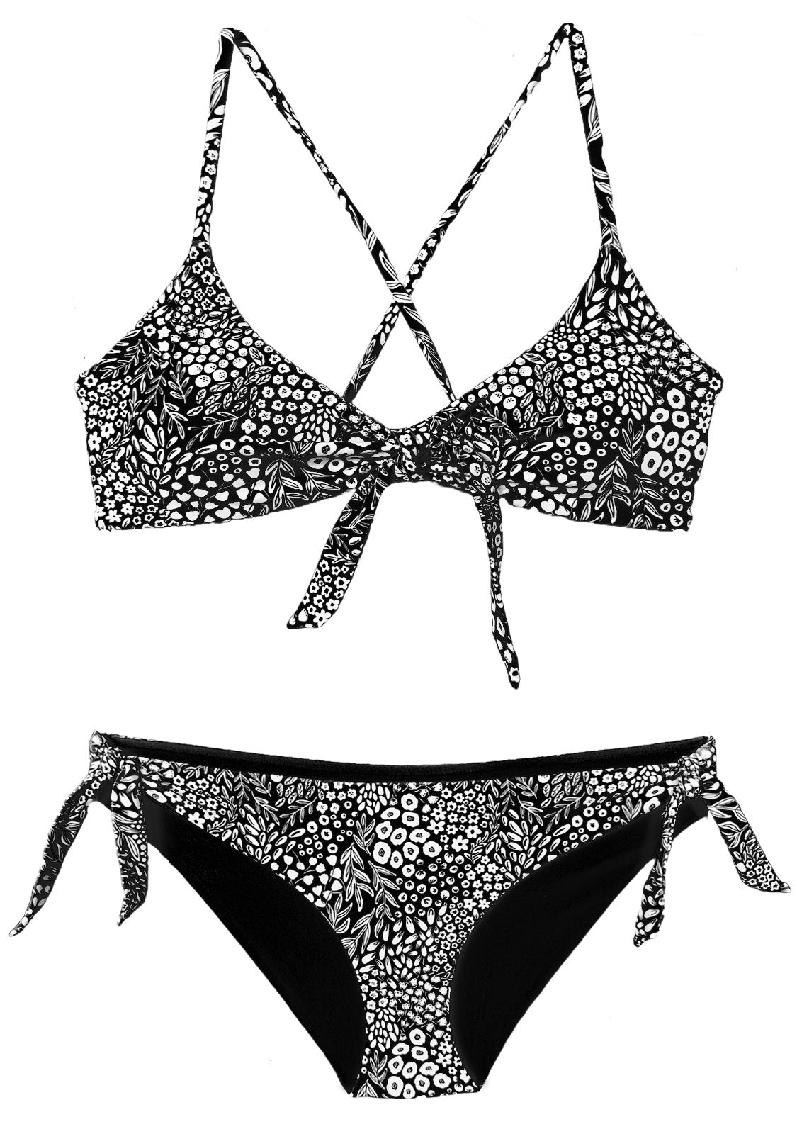 CORAL | 2-Piece | Scoop Style | Black