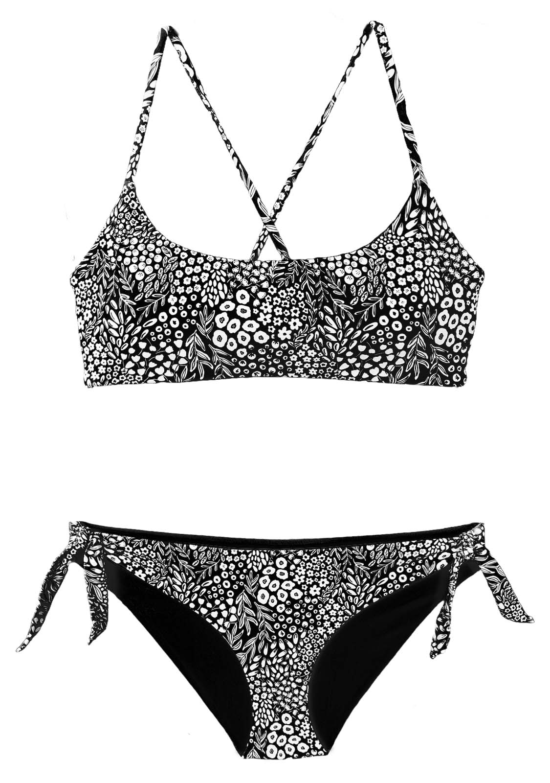 CORAL | 2-Piece | Scoop Style | Black