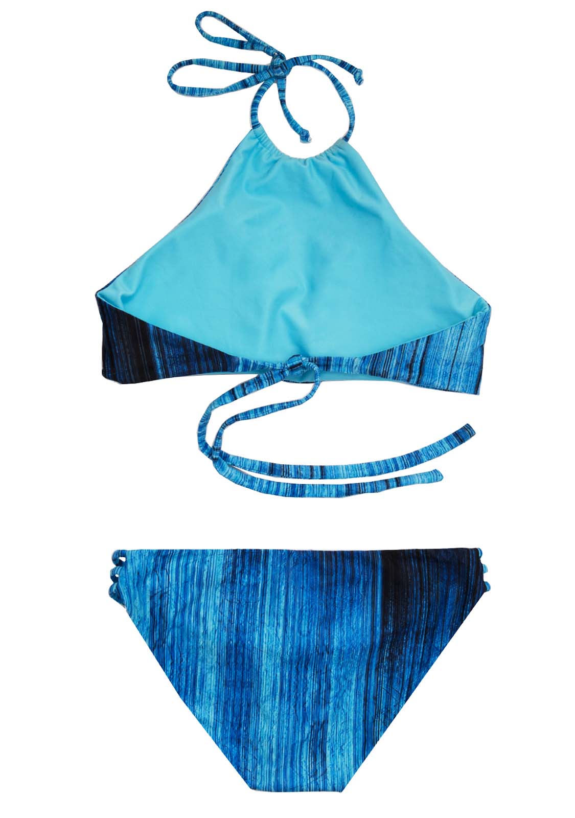 blue striped padded swimsuit design by Chance Loves a Teen Brand