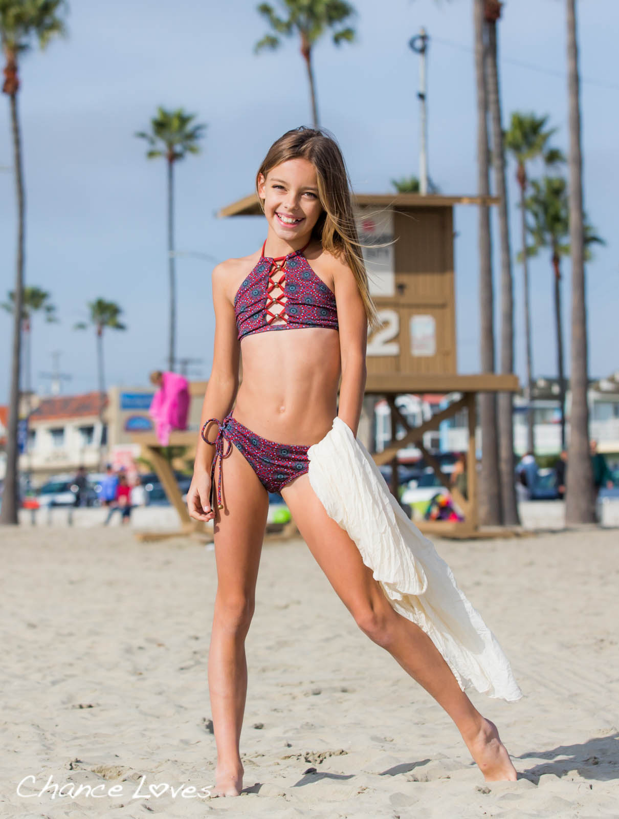 Gypset Cool - Red 2-PIECE Halter Bikini | Girls 8-14