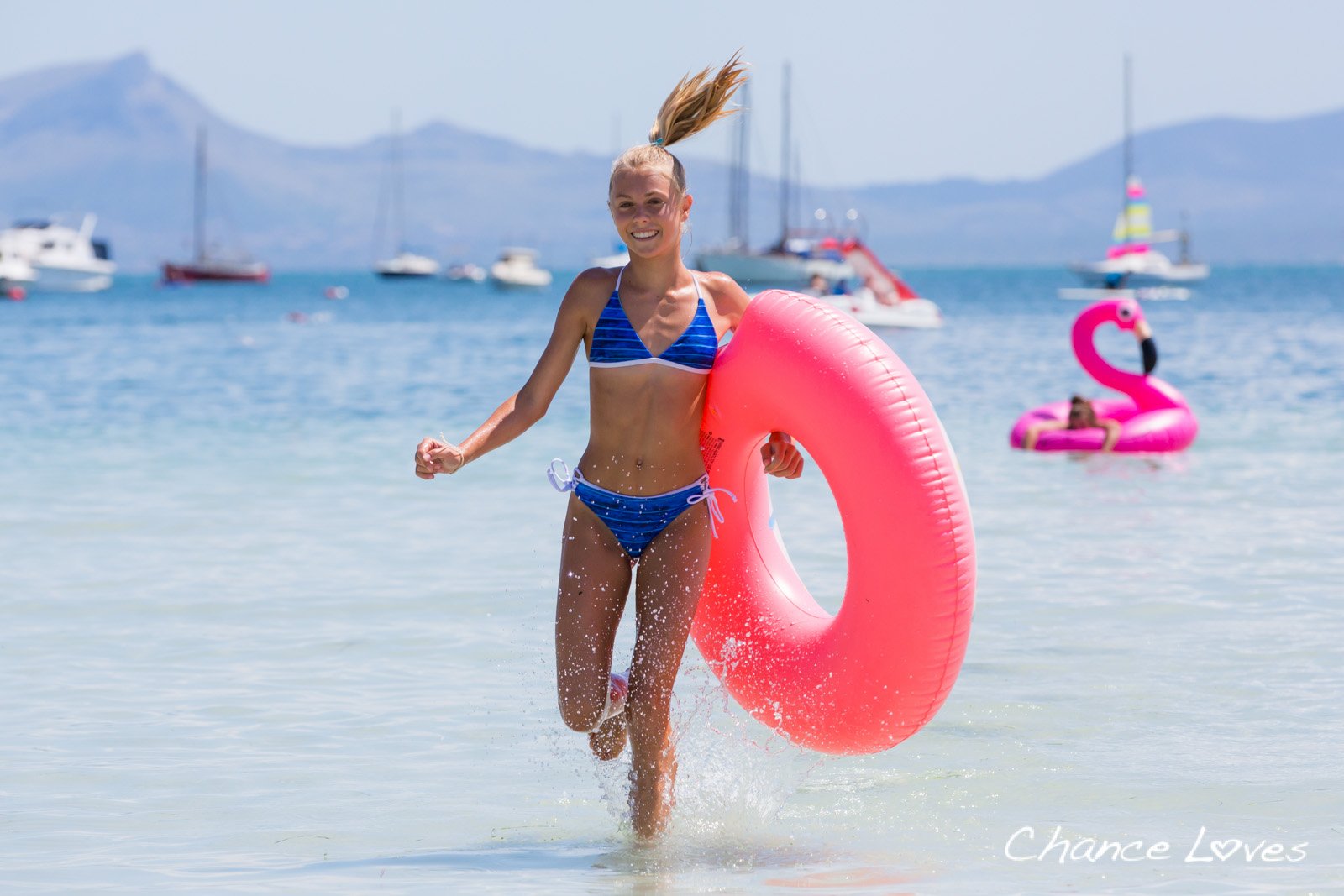 Girls wearing Chanceloves Swimwear Reversible Sustainable