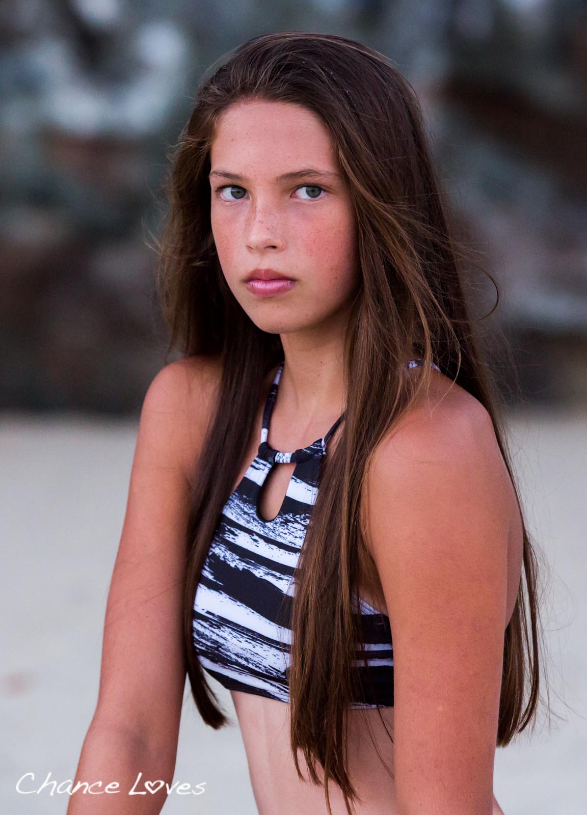 DRIFTWOOD - 2 PIECE Girls BIKINI SET w/Halter Top REVERSIBLE TWO PIECE w/Halter Top Chance Loves