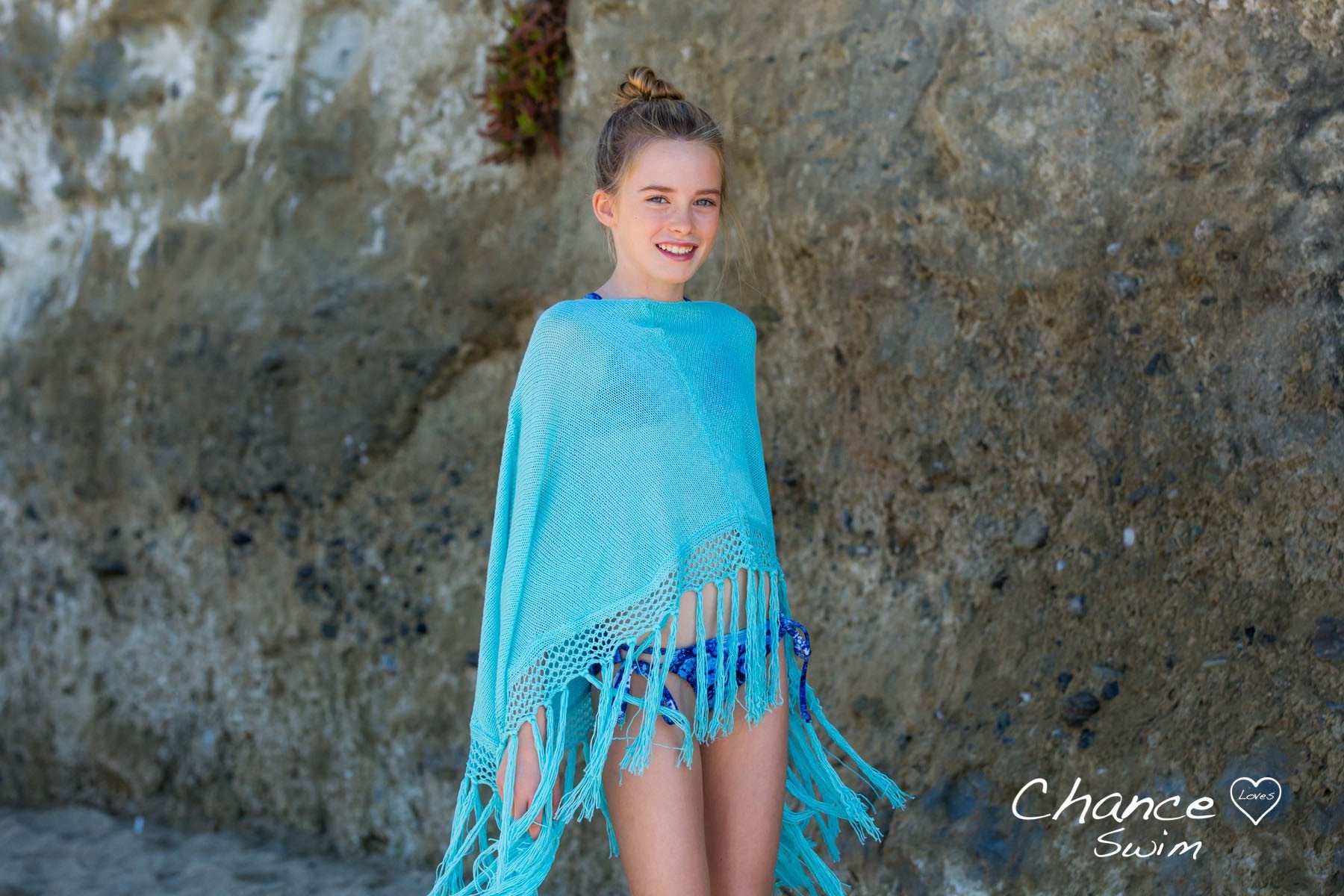 Laguna Poncho - Blue - Chance Loves Swimwear