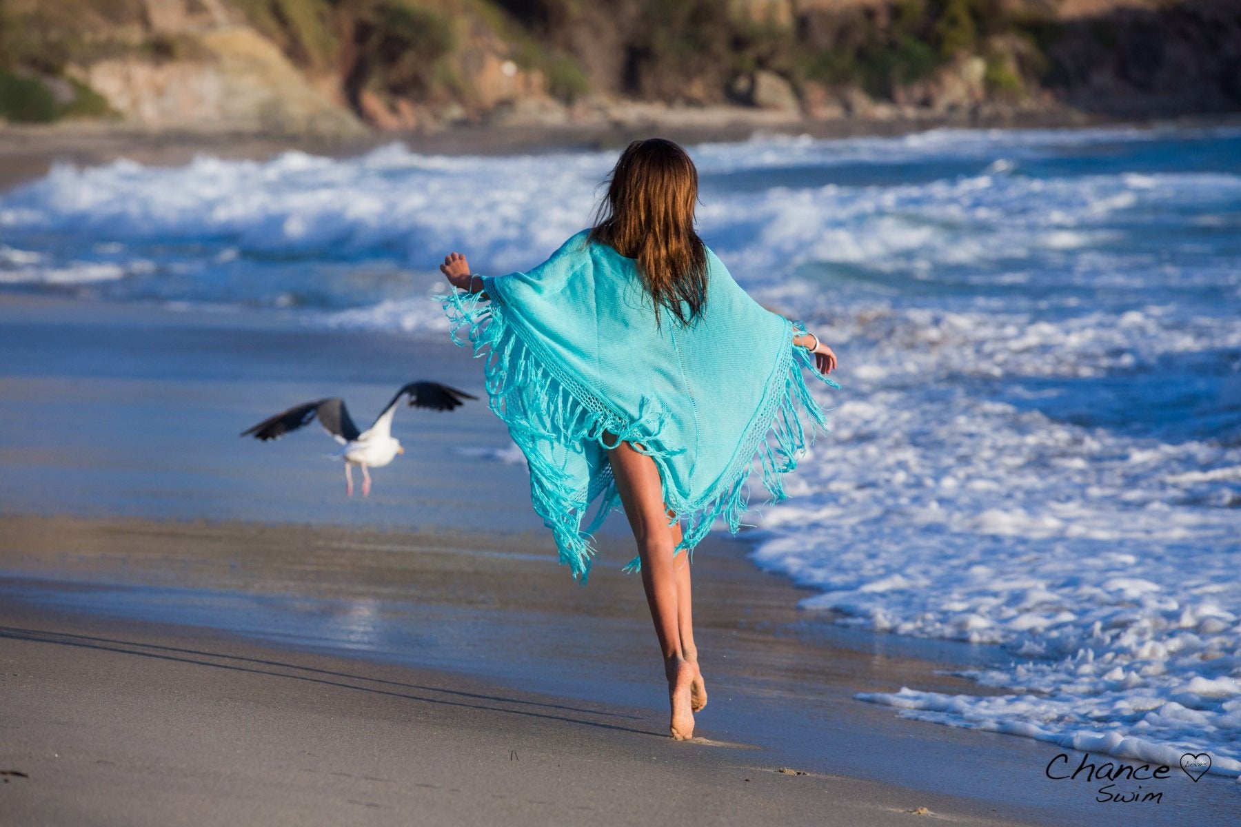 Laguna Poncho - Blue - Chance Loves Swimwear