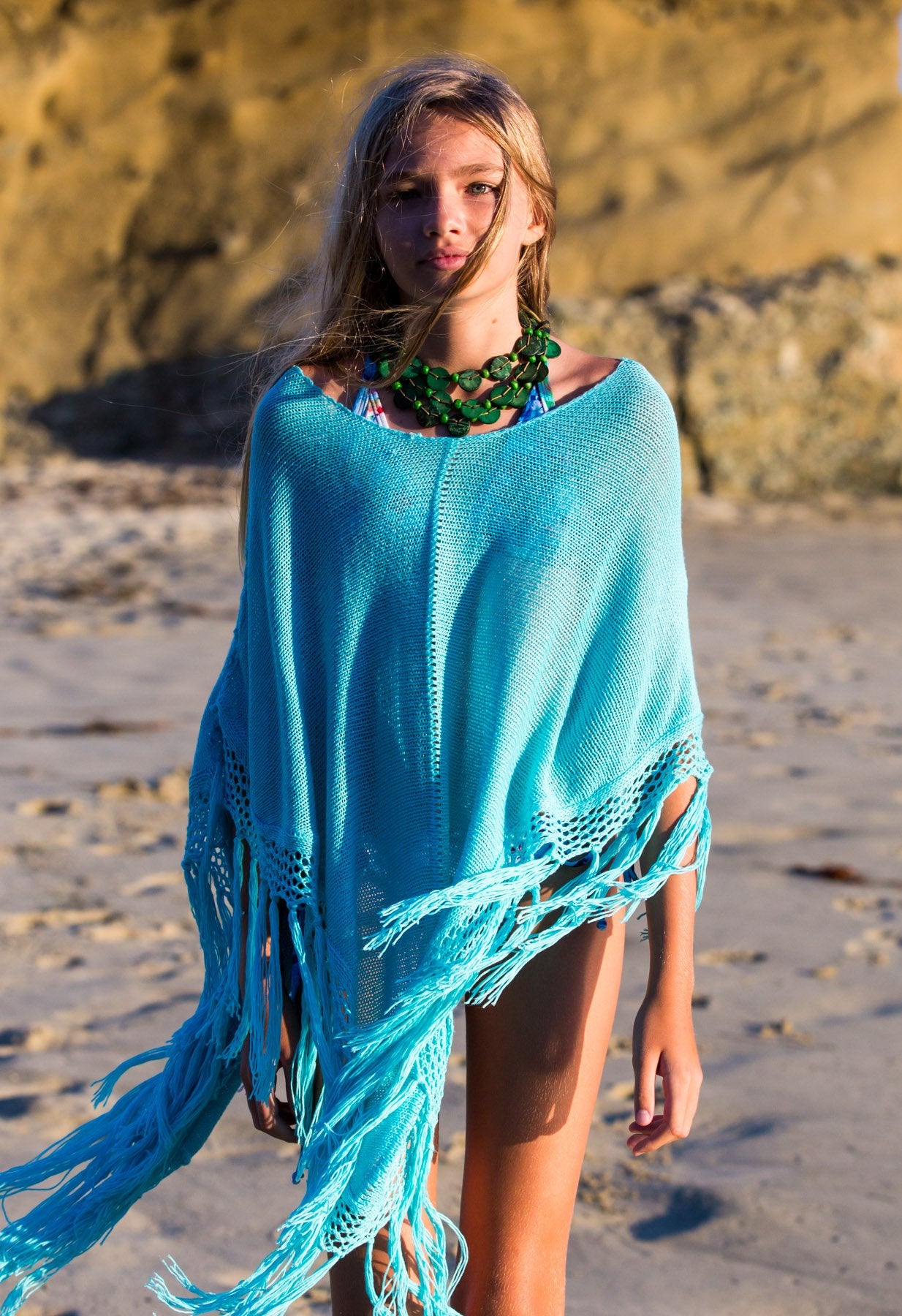 Laguna Poncho - Blue - Chance Loves Swimwear