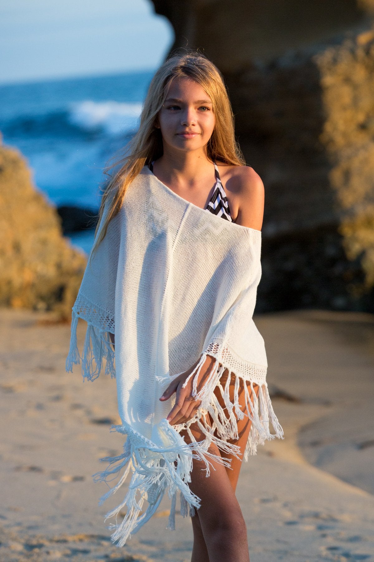 Laguna Poncho - White - Chance Loves Swimwear