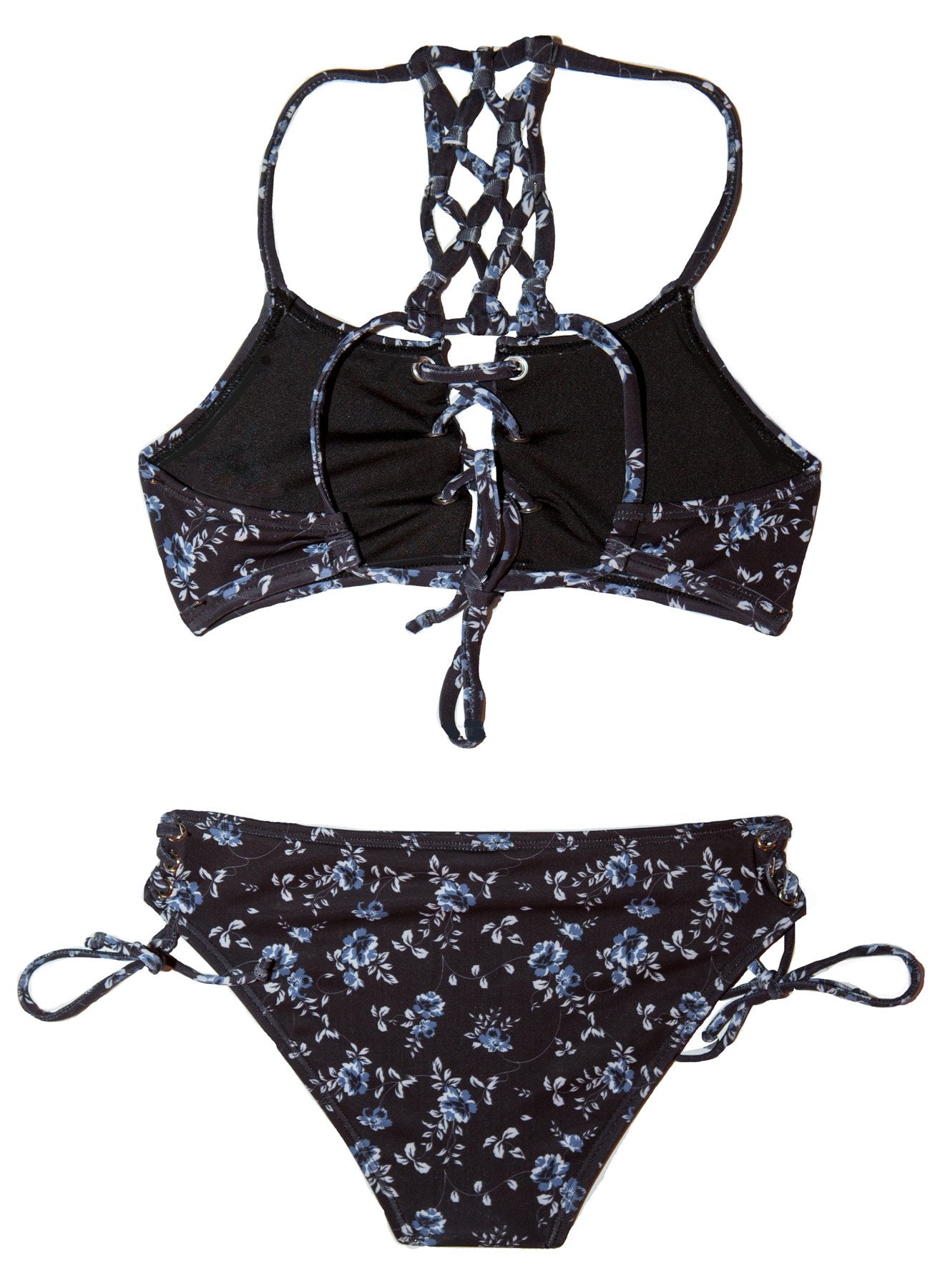 Midnight Bloom Girls Bikini - Chance Loves Swimwear