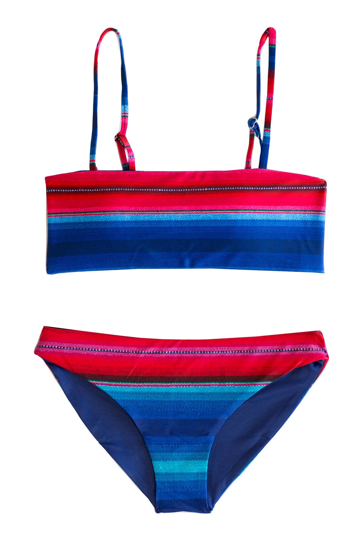 Playa Peru Bikini SET with Bandeau Top 2 Piece Bikini Set Chance Loves XS