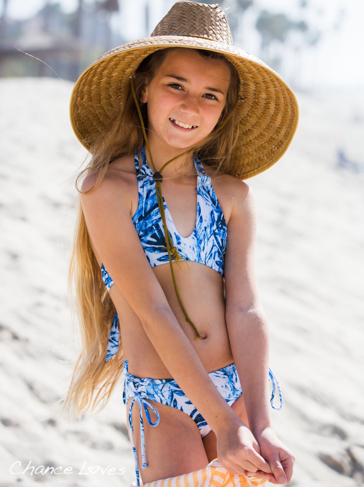Tropical Sapphire - TWO PIECE Halter style Bikini SET 2 Piece Bikini Set with Halter Top Chance Loves Swim
