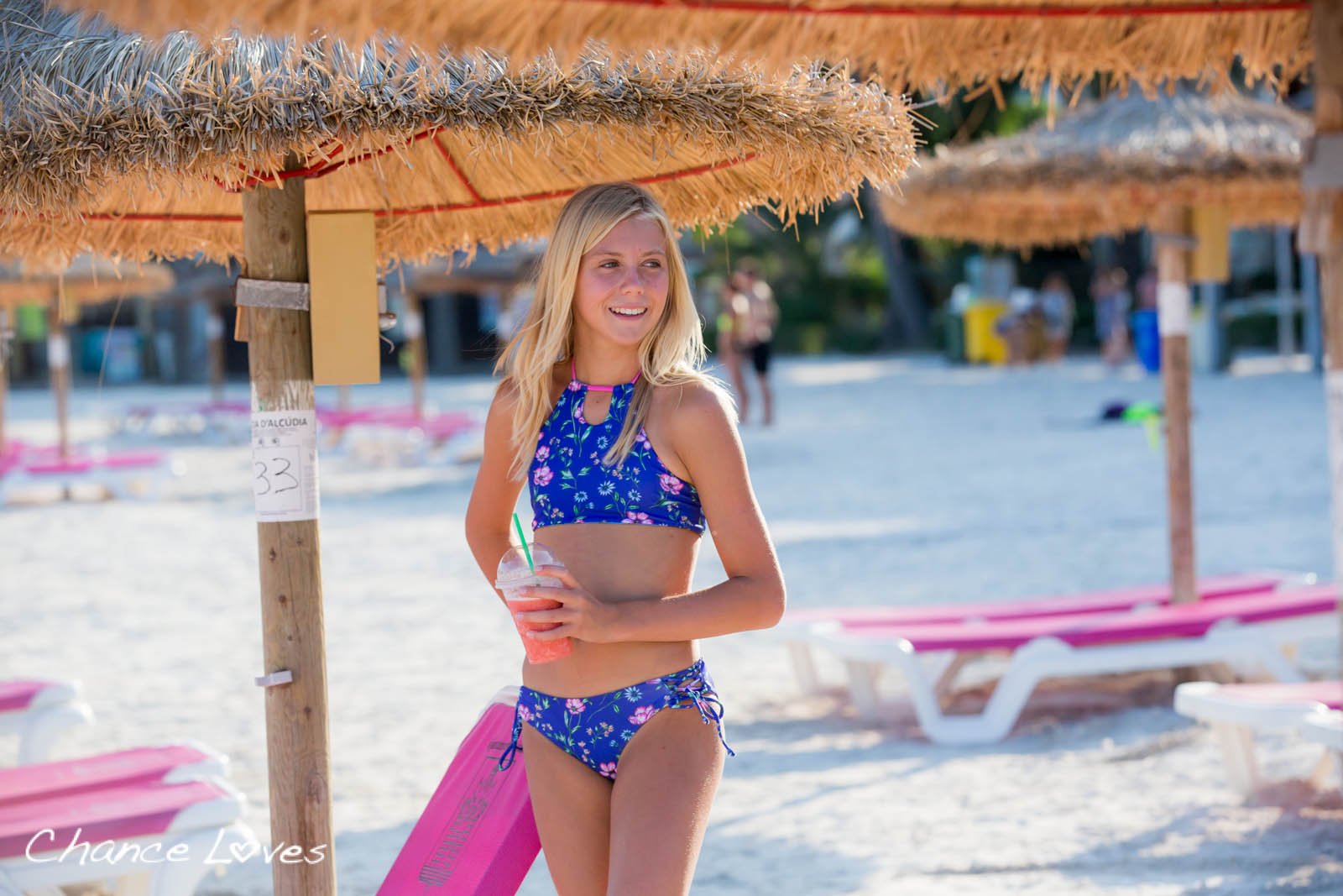 VIOLETTA Bikini - 2 Piece SET for Girls w/HALTER Top 2 Piece Bikini Set with Halter Top Chance Loves