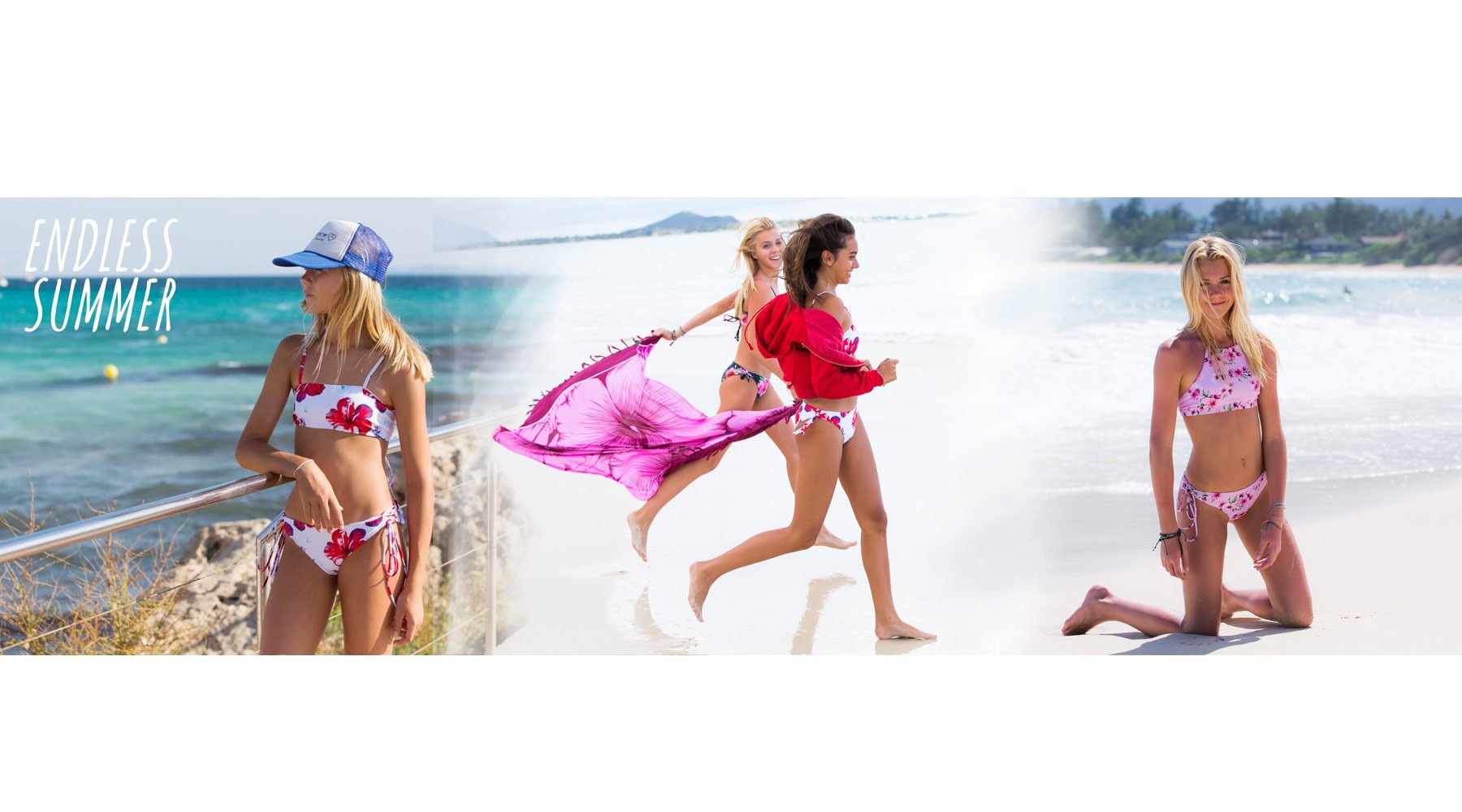 Endless Summer Collection photographed in Spain and Hawaiibeautiful bikinis and 1-pieces for Tween Girls and Teens