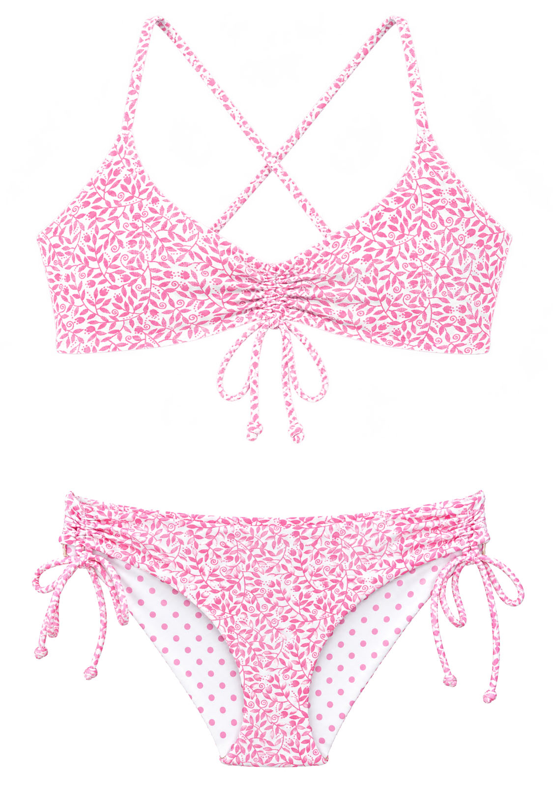 MIRA PINK | 2-PIECE | BRALETTE STYLE