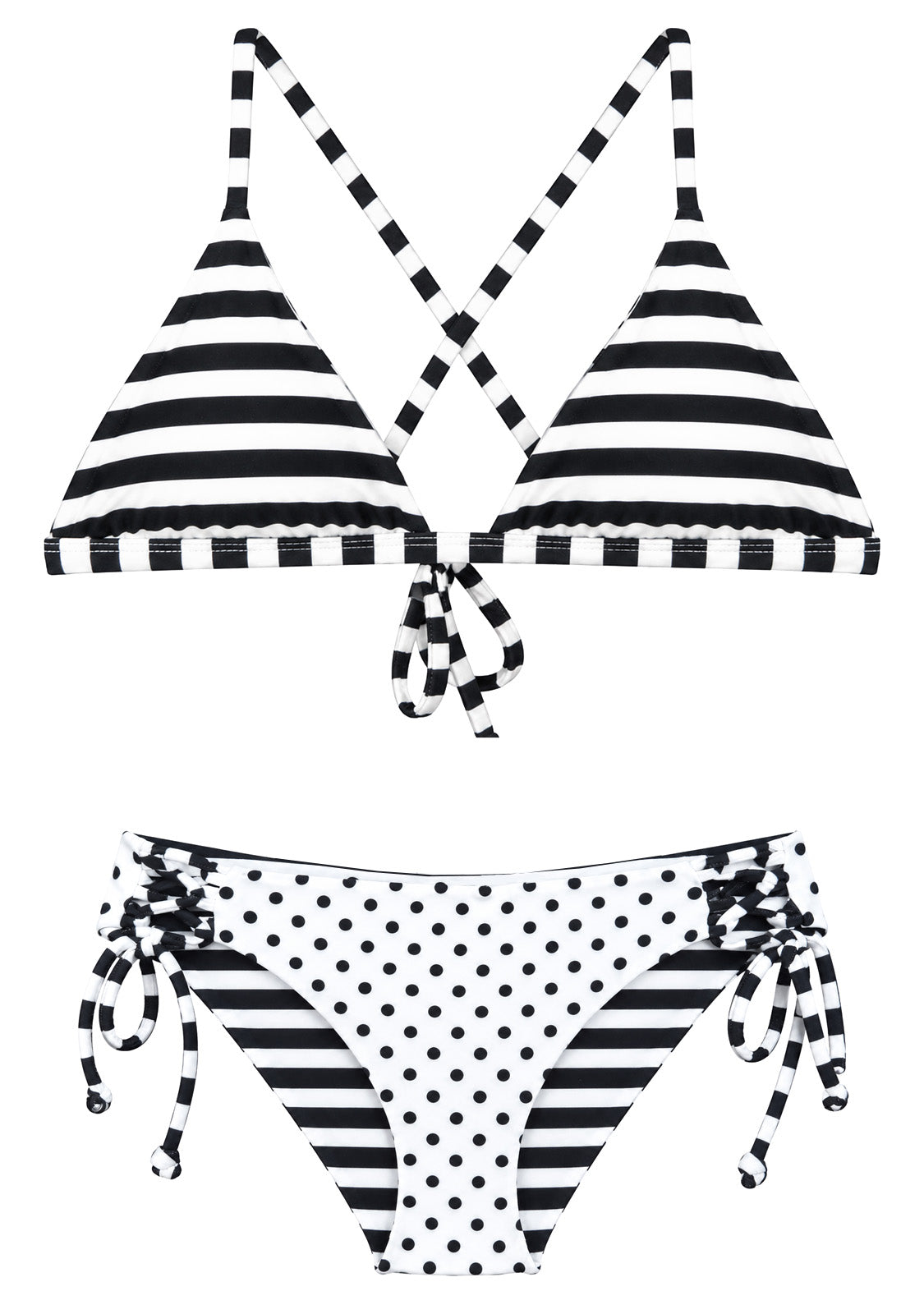 MONACO BLACK | 2-PIECE | TRIANGLE STYLE