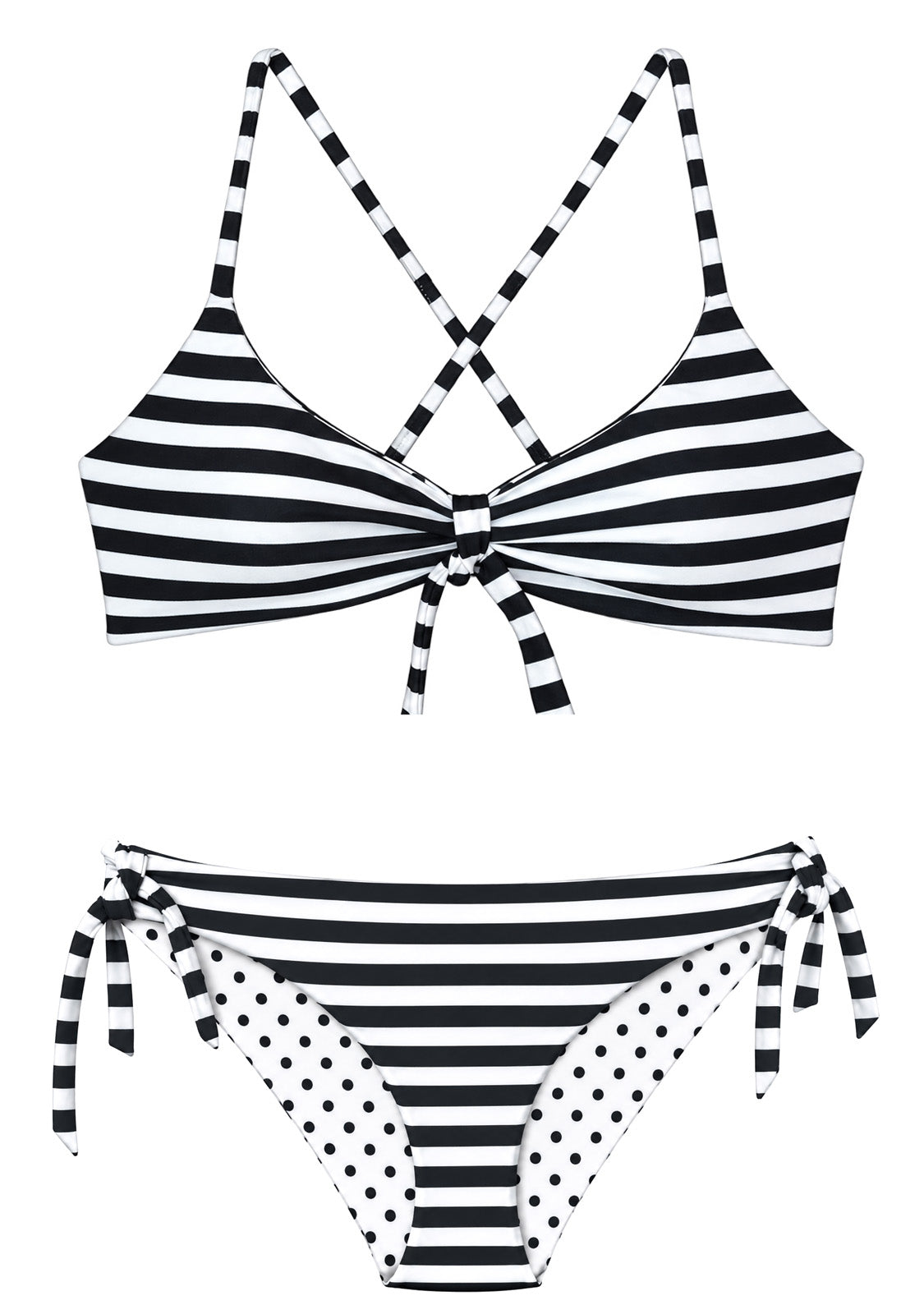 MONACO BLACK | 2-PIECE | SCOOP STYLE