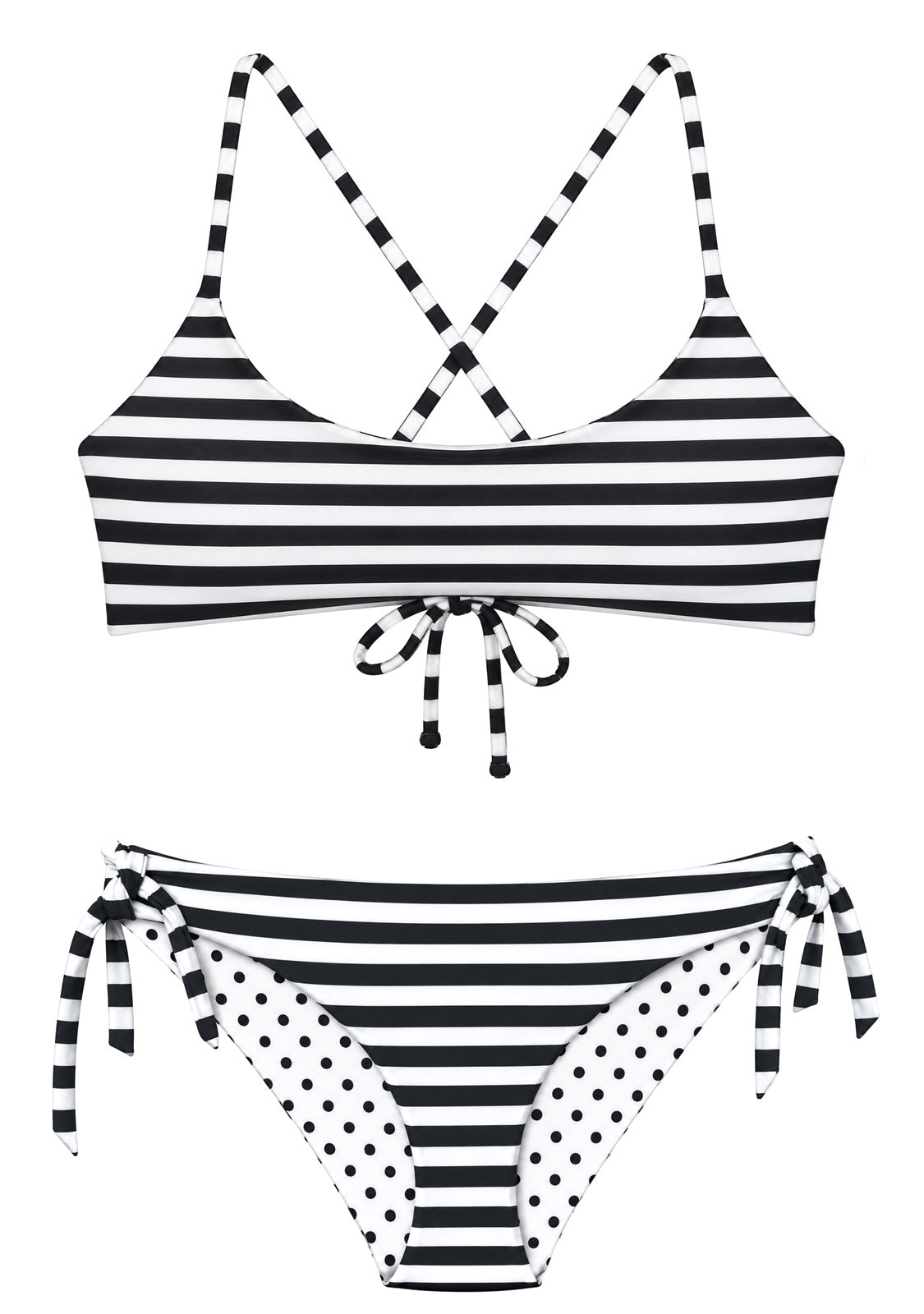 MONACO BLACK | 2-PIECE | SCOOP STYLE