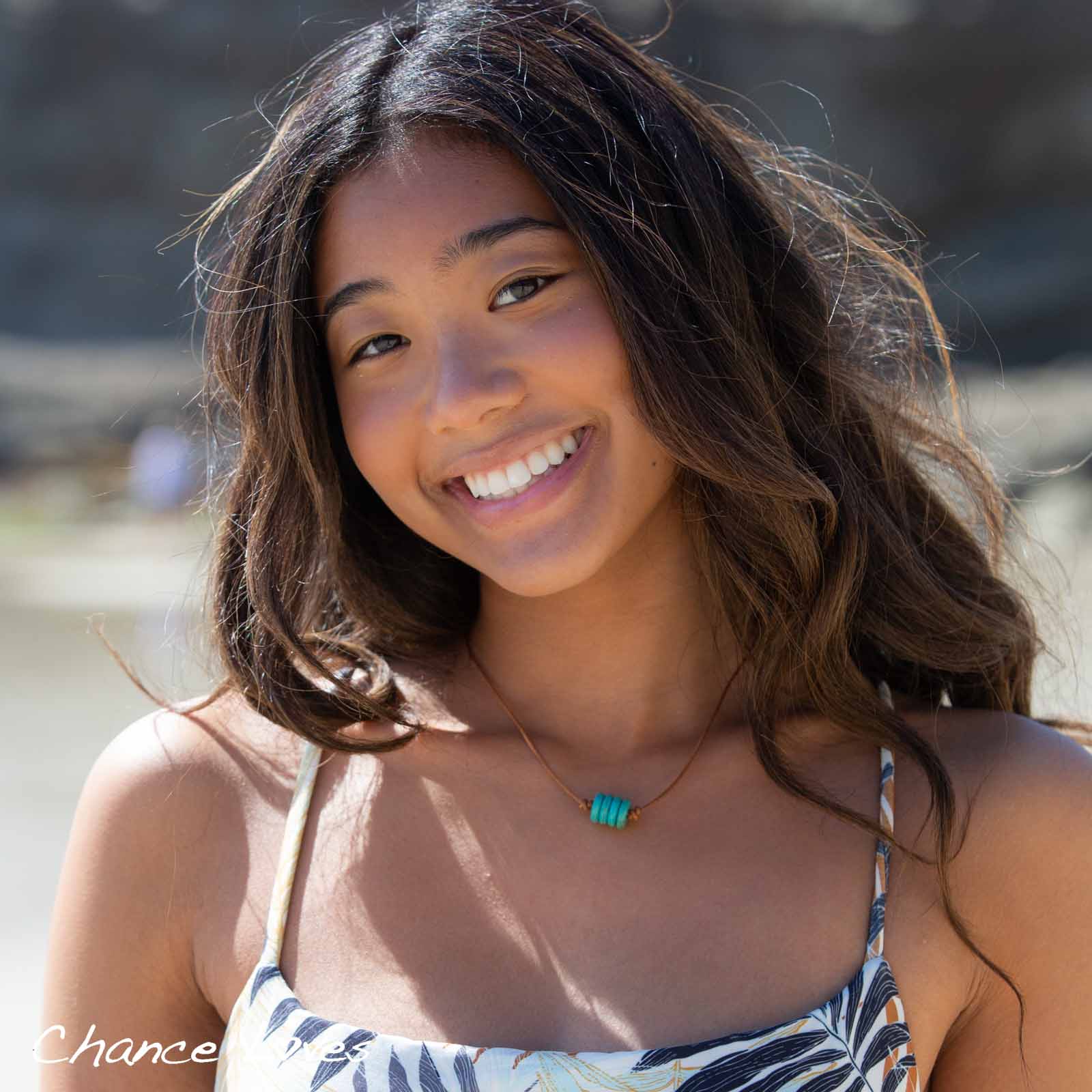 Bohemian Beach Style Necklace | Aqua Blue Turquoise