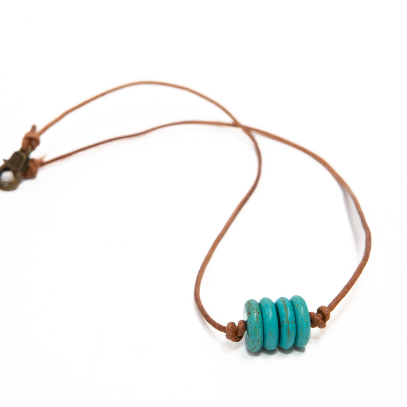 Bohemian Beach Style Necklace | Aqua Blue Turquoise