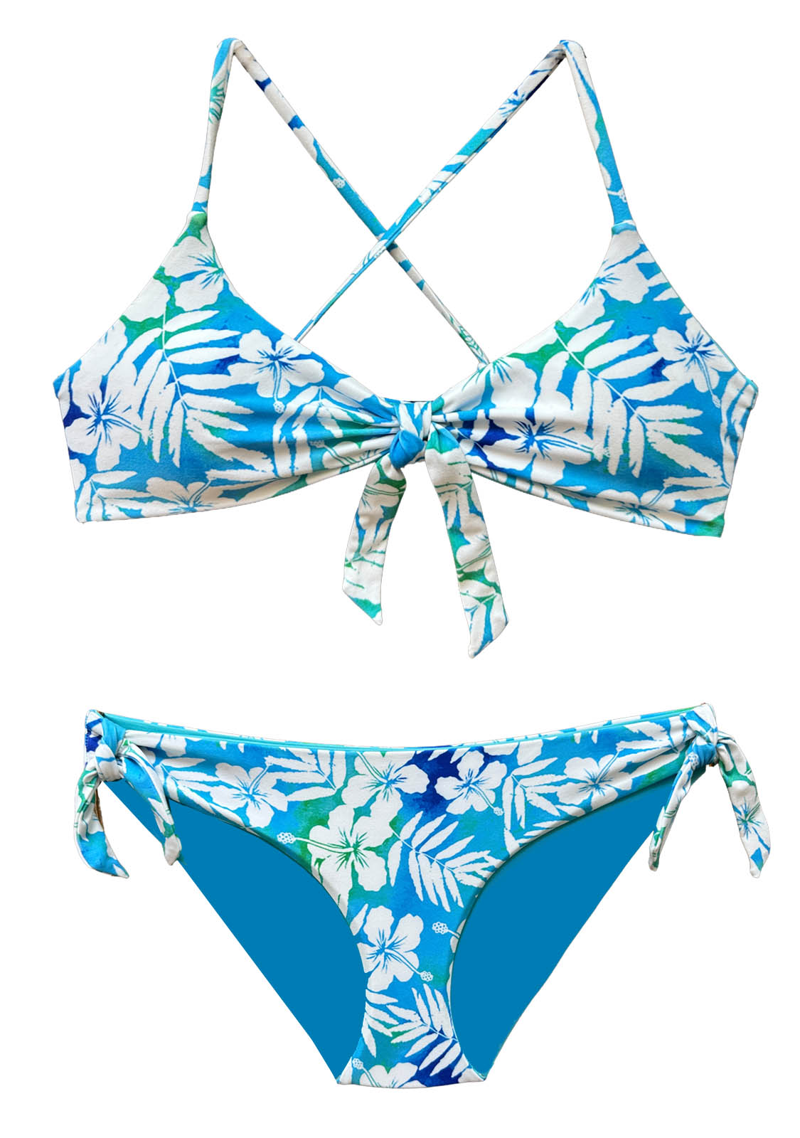 LEILANI BLUE | SCOOP STYLE | 2-PIECE | REVERSIBLE