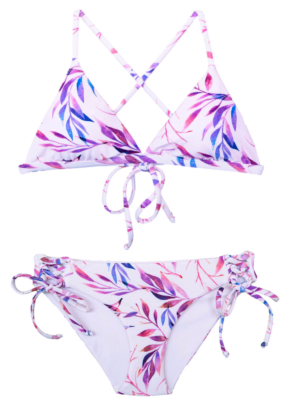 Flaunt your style with this cutting edge Pink Floral two-way swimsuit