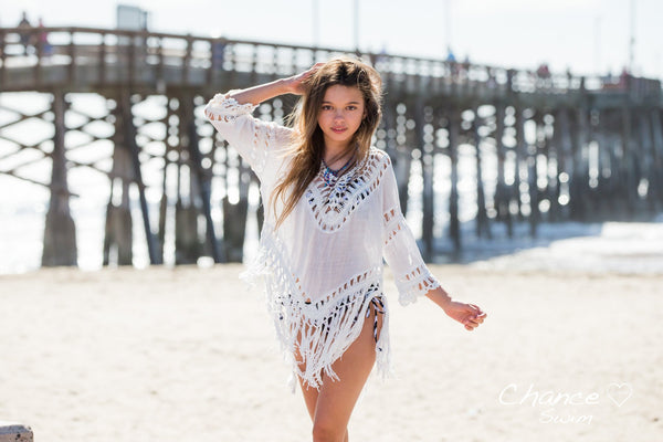 Dancing in the Wind in the Chance Loves Chenoa Blouse - Chance Loves Swimwear