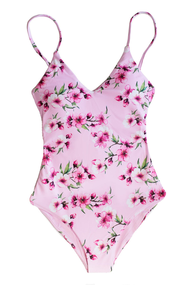 Flowa Powa - Pink Floral One Piece Swimsuit One Piece Chance Loves Swim XS 