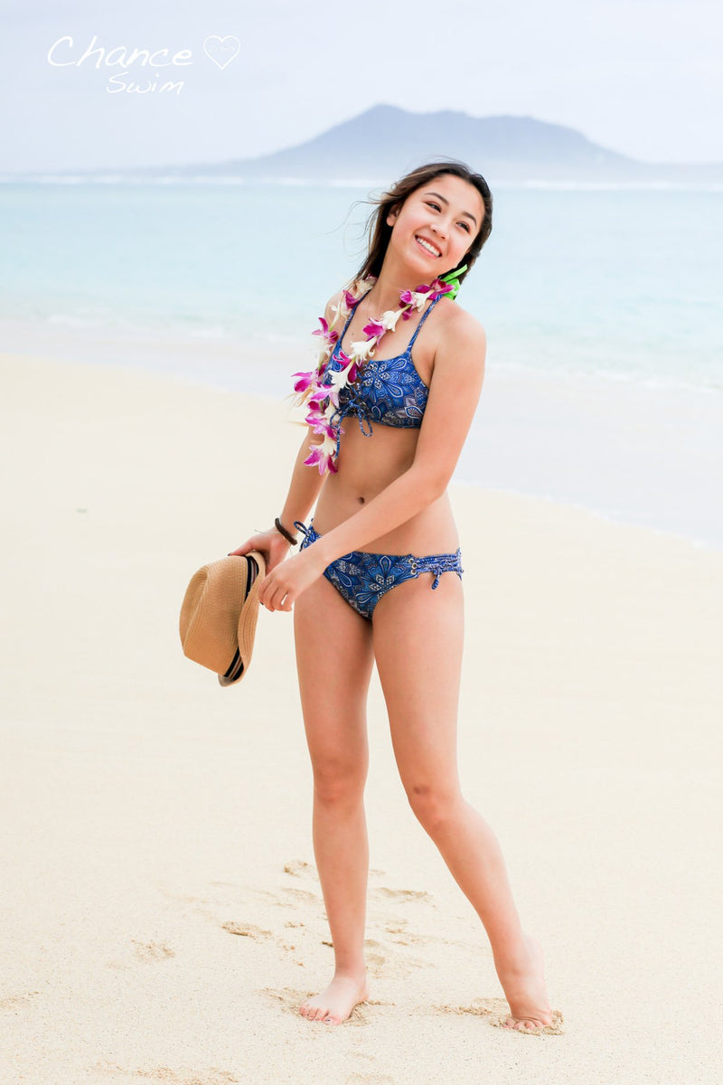 Indie Bikini - TWO PIECE Lace Up Girls Bikini SET TWO PIECE YOUTH Bikini Set Chance Loves 