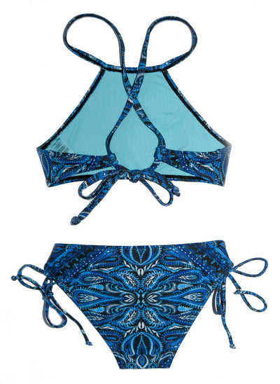 Indigo Azul 2-Piece Bikini SET Girls 8 and 10 by Chance Loves Swimwear