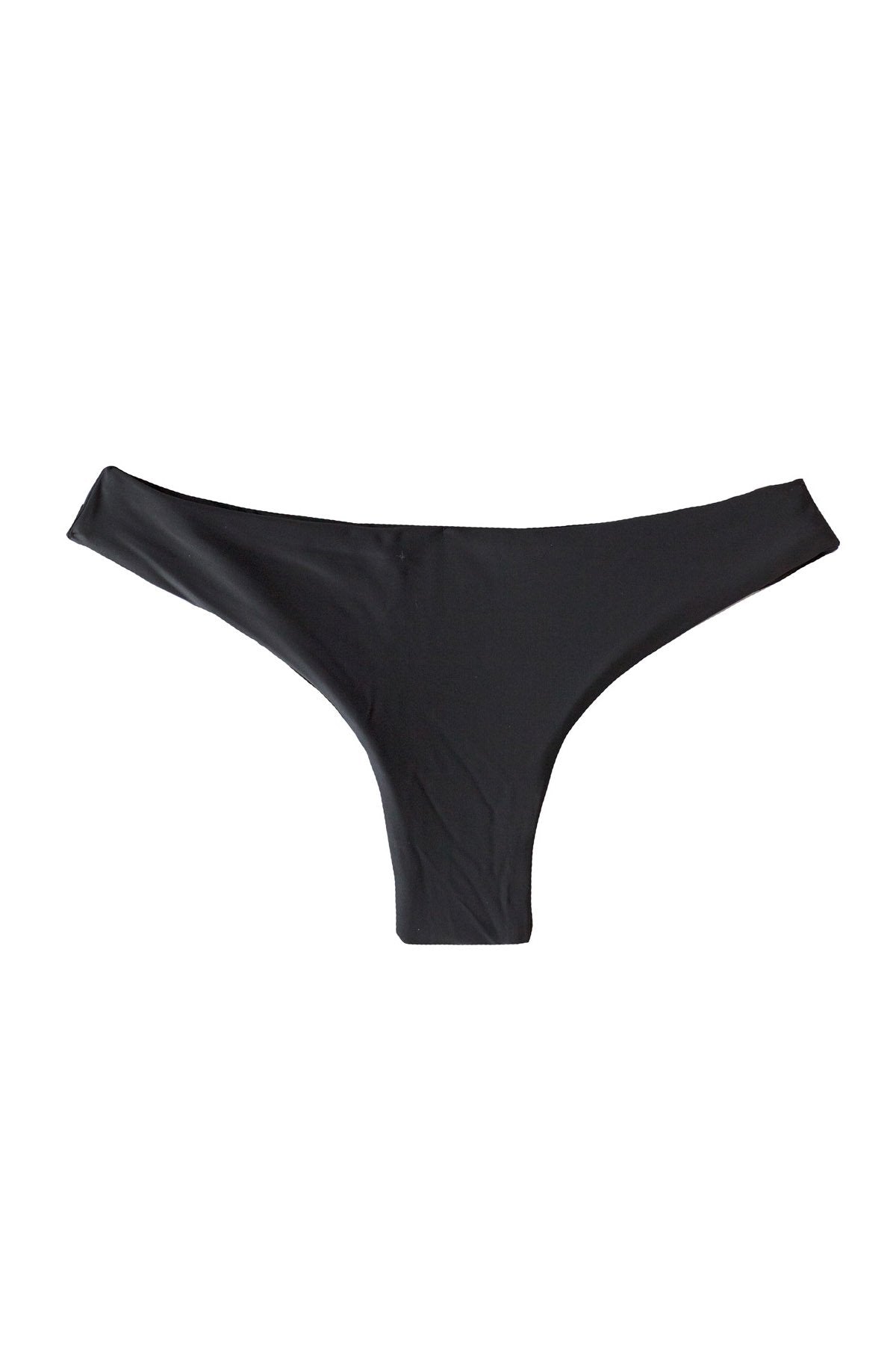 Ruched Black Cheeky Bikini Swimsuit BOTTOMS Scrunchy Detail Seamless