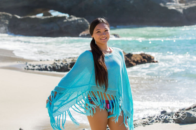 Laguna Poncho - Blue - Chance Loves Swimwear