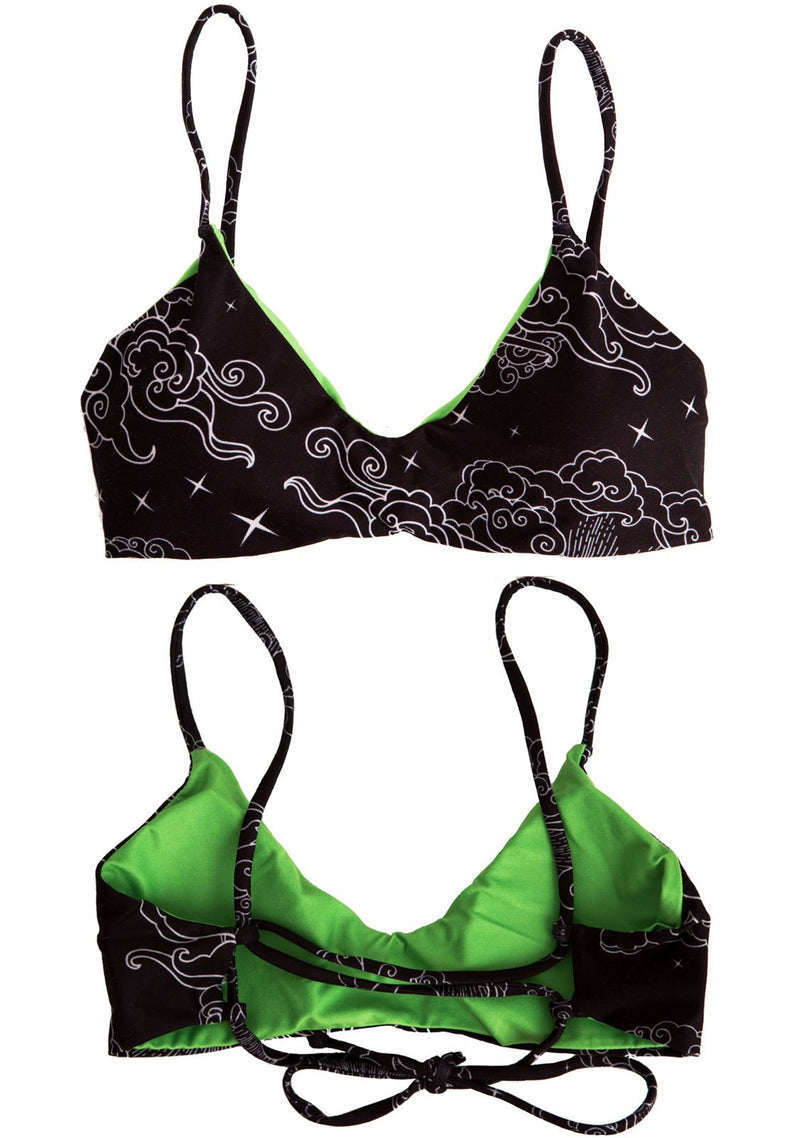 LUNA - Reversible Black Bikini BRALETTE TOP Bralette Top Chance Loves XS 