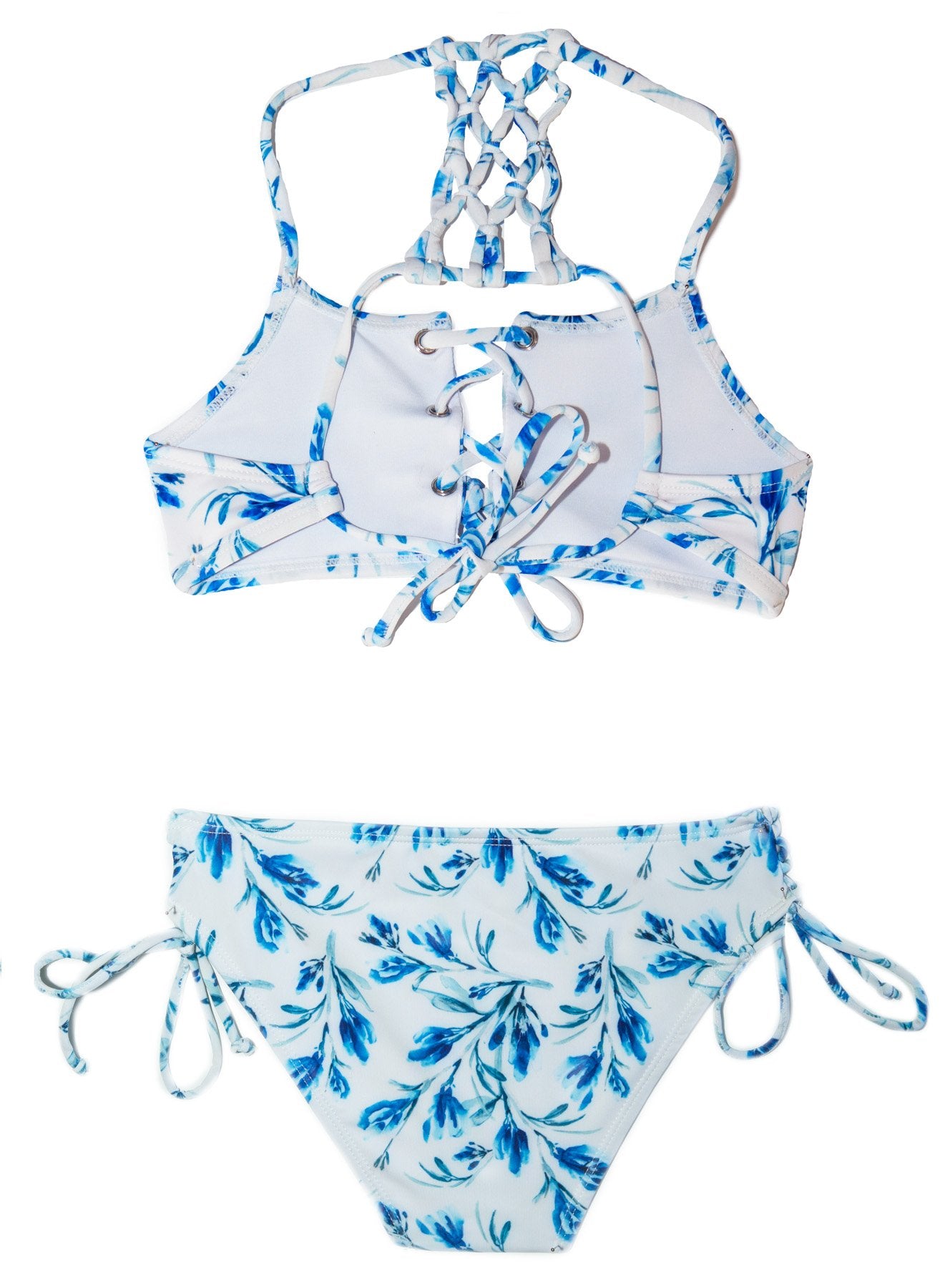 Ocean Lilac Lace Up Bikini - Chance Loves Swimwear