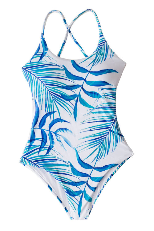 Juniors Girls Women's 1-Piece Padded Swimsuit for Tweens & Teens Blue