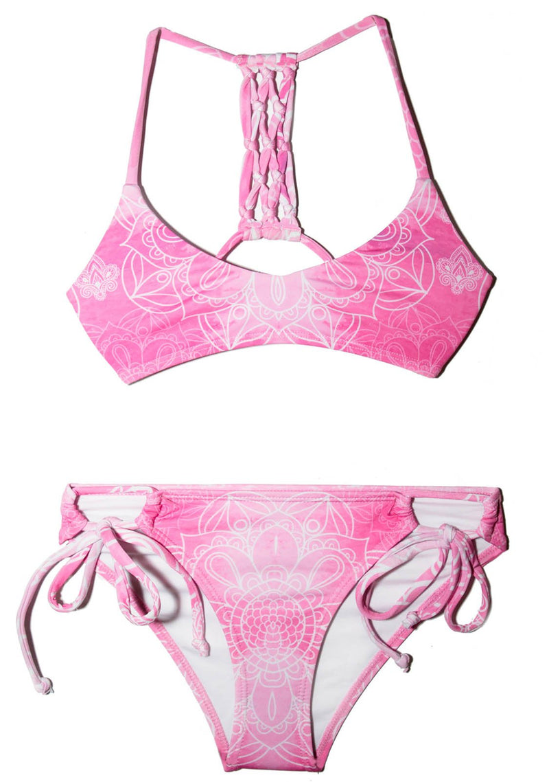 beautiful beachwear Two Piece Swimsuit for girls Youth Size 10 Pink