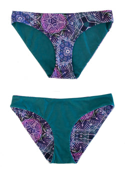 PURPLE HAZE - Reversible HIPSTER BIKINI BOTTOMS Hipster Bikini Bottoms Chance Loves Swim XS 
